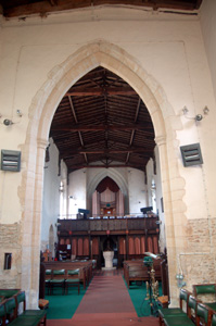 Looking west from the chancel August 2009